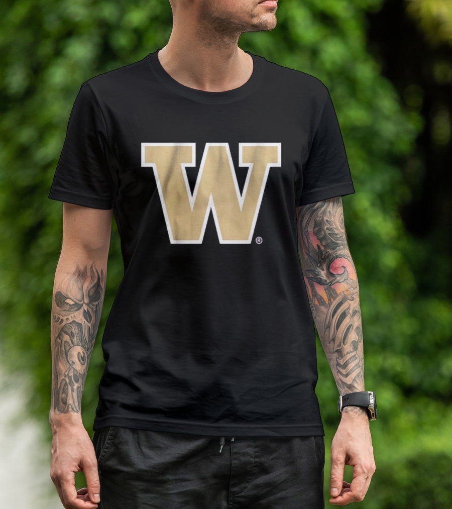 Washington Huskies Primary Gold W T-Shirt