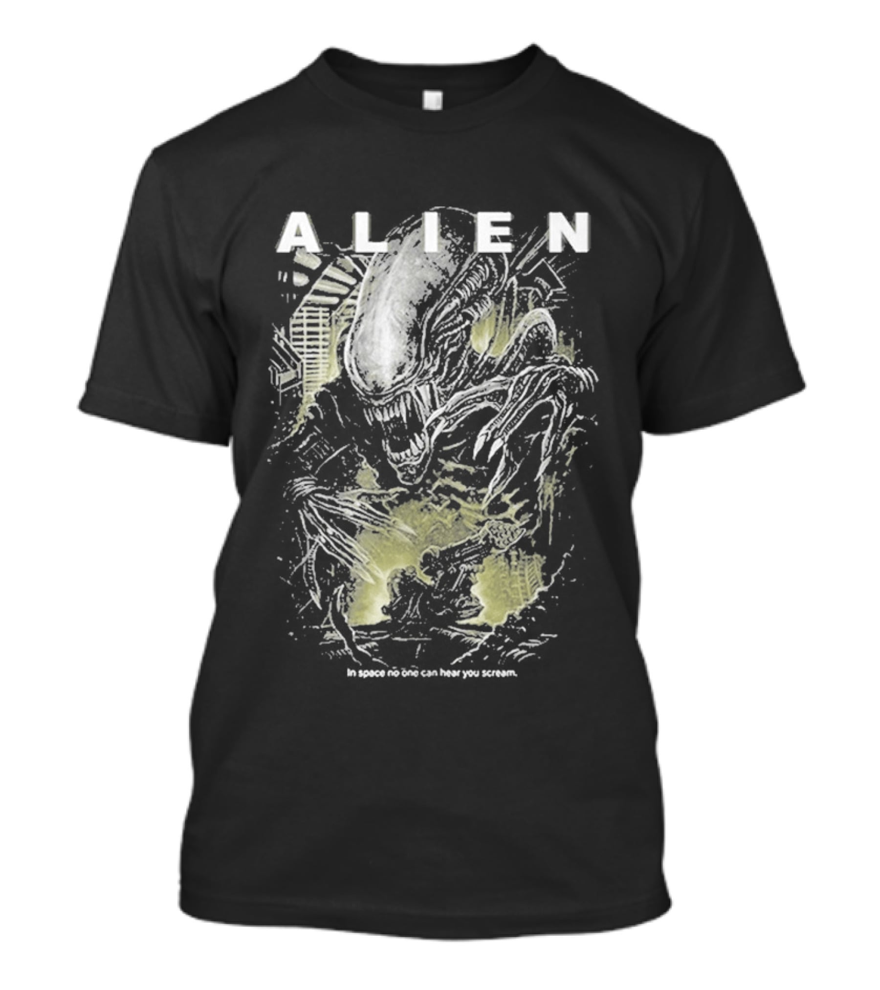 Alien In Space No One Can Hear You Scream Movie T-Shirt