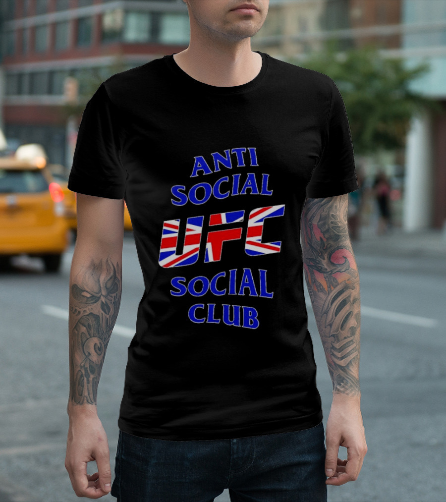 Anti Social Social Club UFC Union Jack Red T-Shirt