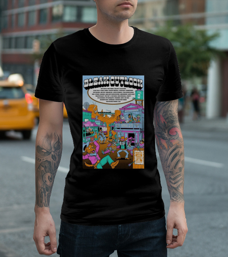 Bleak Outlook Vol 8 Band Lineup April 2 5 2026 Tacoma WA T-Shirt