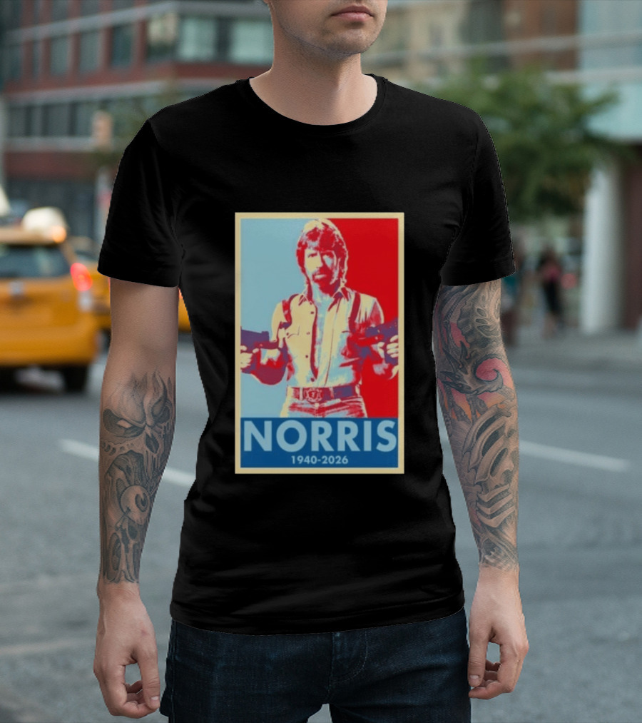 Norris 1940 2026 Retro Tribute With Dual Pistols T-Shirt