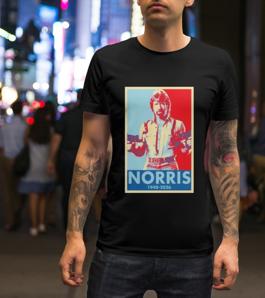 Norris 1940 2026 Retro Tribute With Dual Pistols T-Shirt