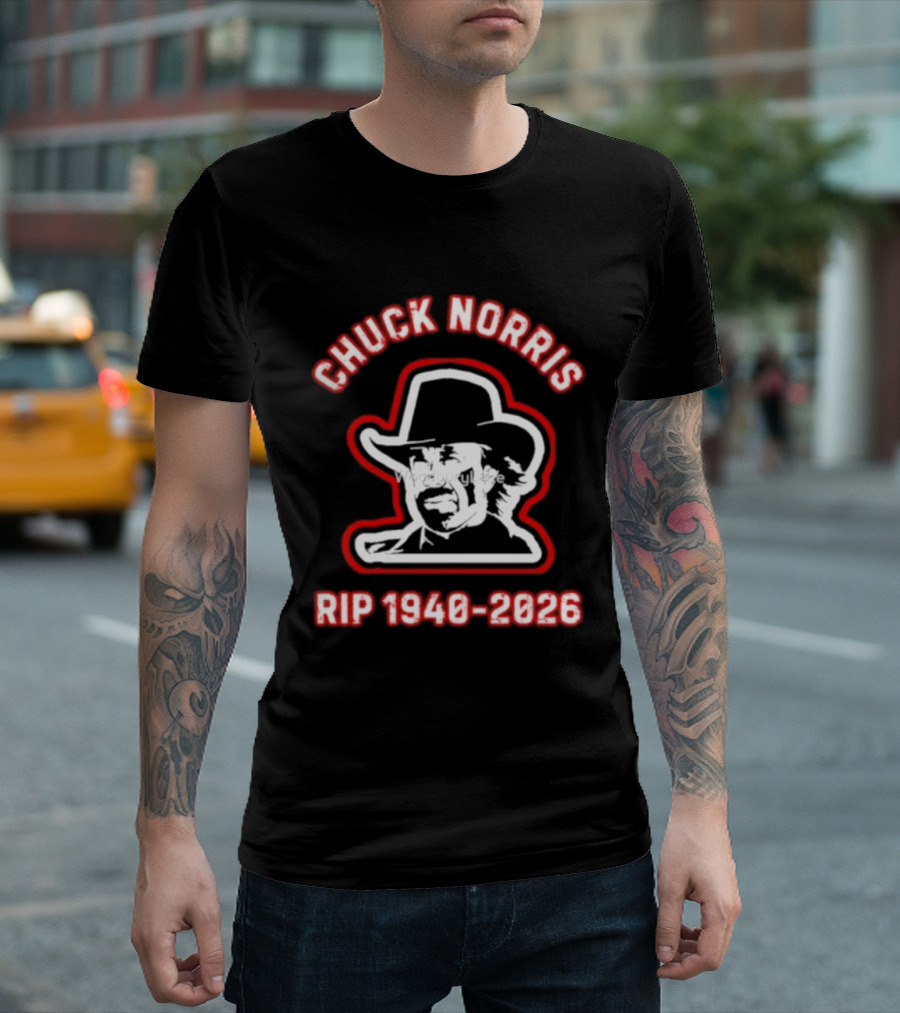 Rip Chuck Norris 1940 2026 Cowboy Hat T-Shirt