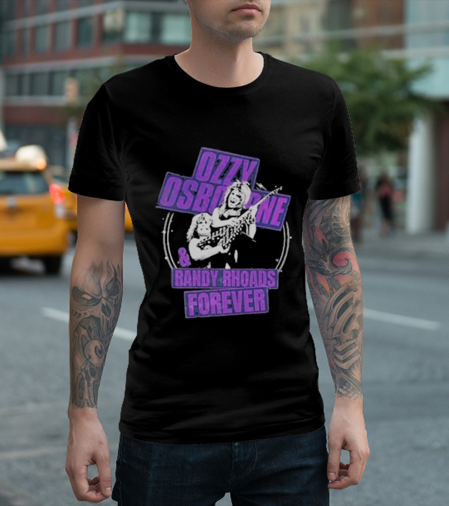 Ozzy Osbourne Randy Rhoads Forever Purple T-Shirt