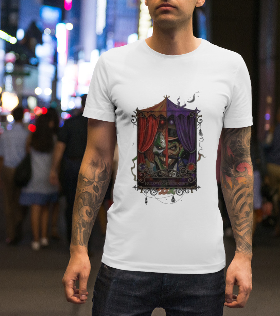 Universal Studios Halloween Horror Nights 2026 Dark Carnival Clown T-Shirt