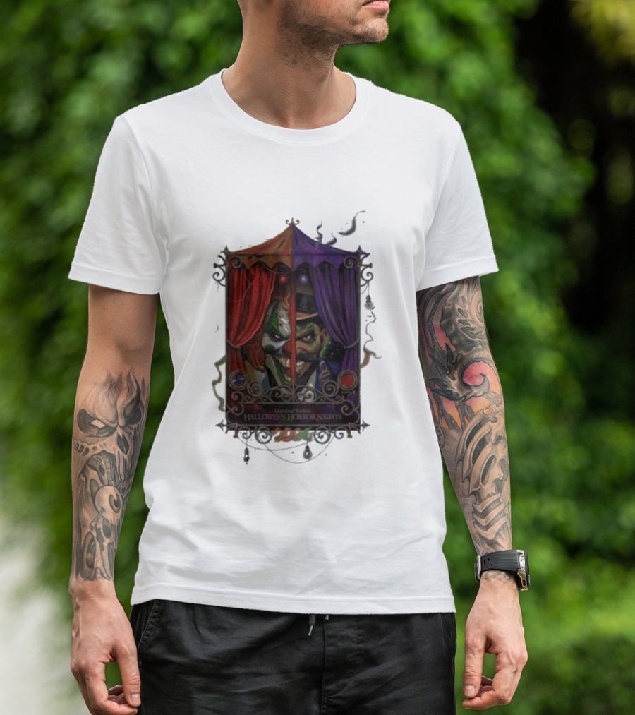 Universal Studios Halloween Horror Nights 2026 Dark Carnival Clown T-Shirt