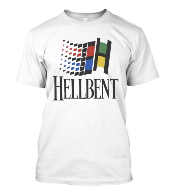 Hellbent Records Retro Pixelated Windows T-Shirt