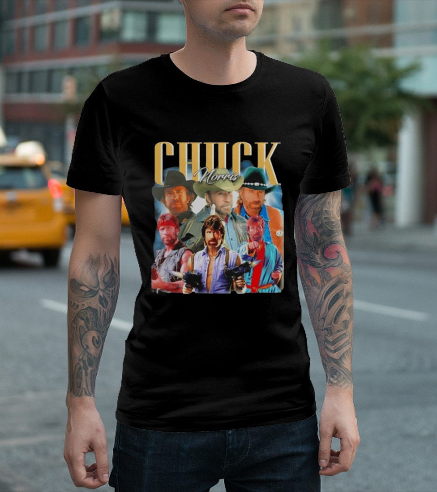 Chuck Norris 1940 2026 Collage Texas Ranger Legend T-Shirt