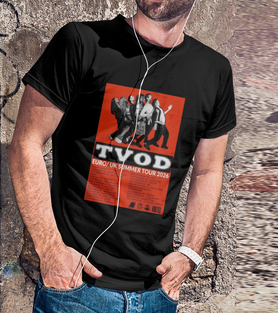 TVOD Euro UK Summer Tour 2026 Concert Dates And Cities T-Shirt