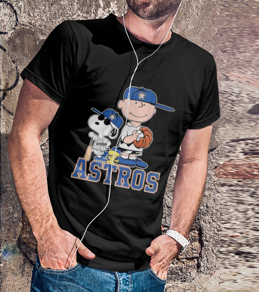 Snoopy Brown Astros Baseball 2026 T-Shirt