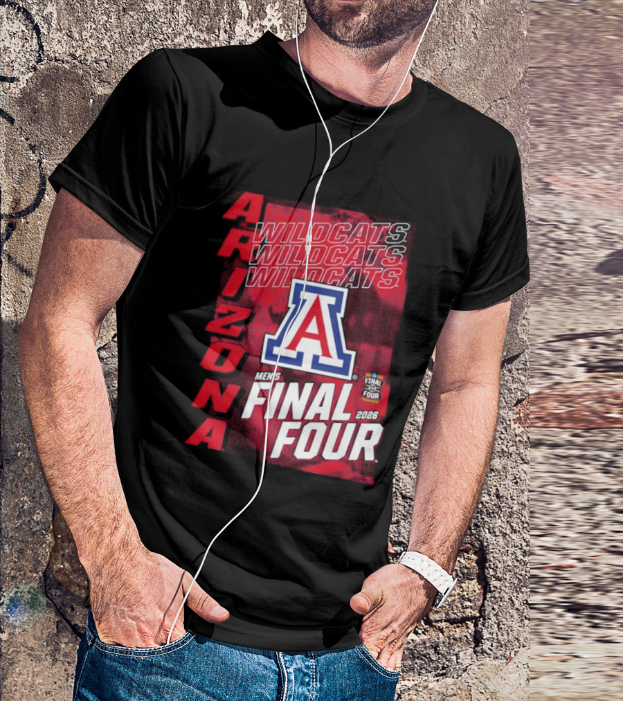 Arizona Wildcats 2026 Men's NCAA Final Four Basketball Tournament T-Shirt