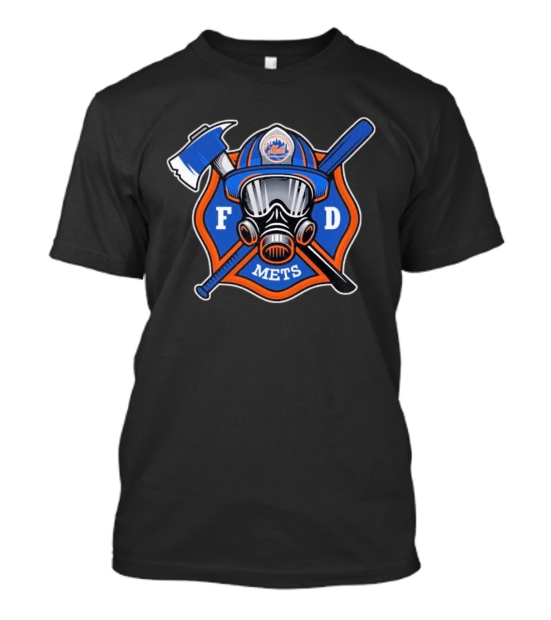 New York Mets Firefighter FD Helmet And Tools T-Shirt