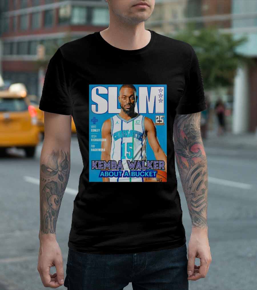 Slam Magazine Kemba Walker Charlotte Hornets About A Bucket Edition T-Shirt
