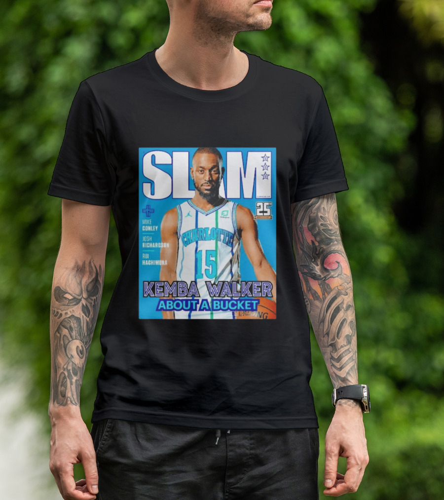 Slam Magazine Kemba Walker Charlotte Hornets About A Bucket Edition T-Shirt