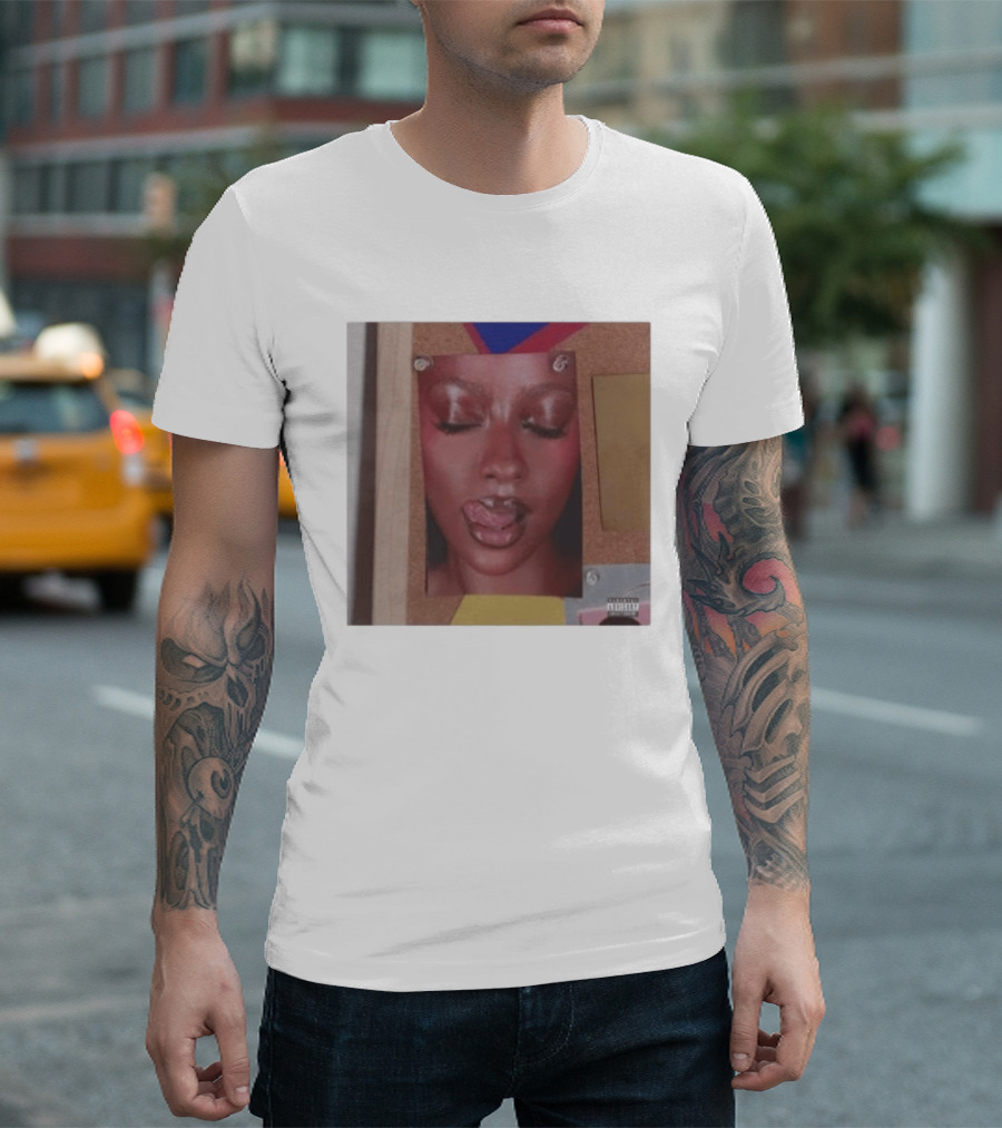 Candy Justine Skye Album Artwork With Portrait And Corkboard Accents T-Shirt