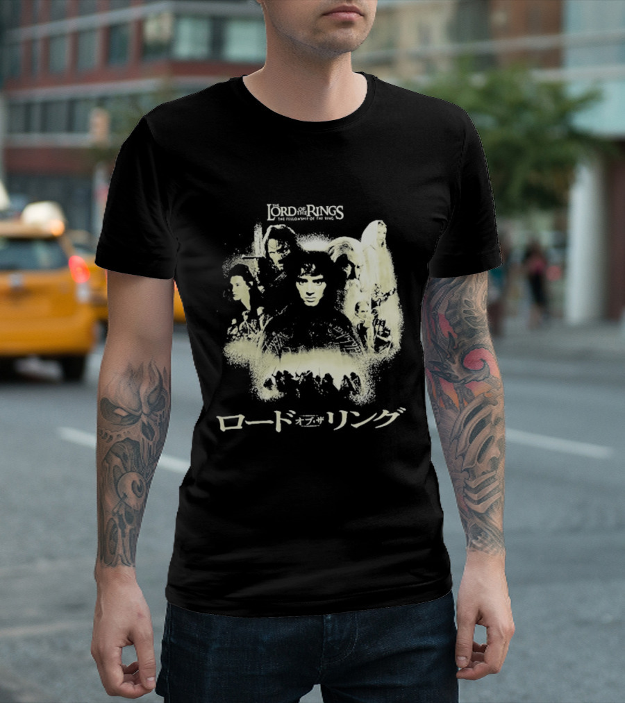 The Lord Of The Rings Fellowship Of The Ring Characters Japanese T-Shirt