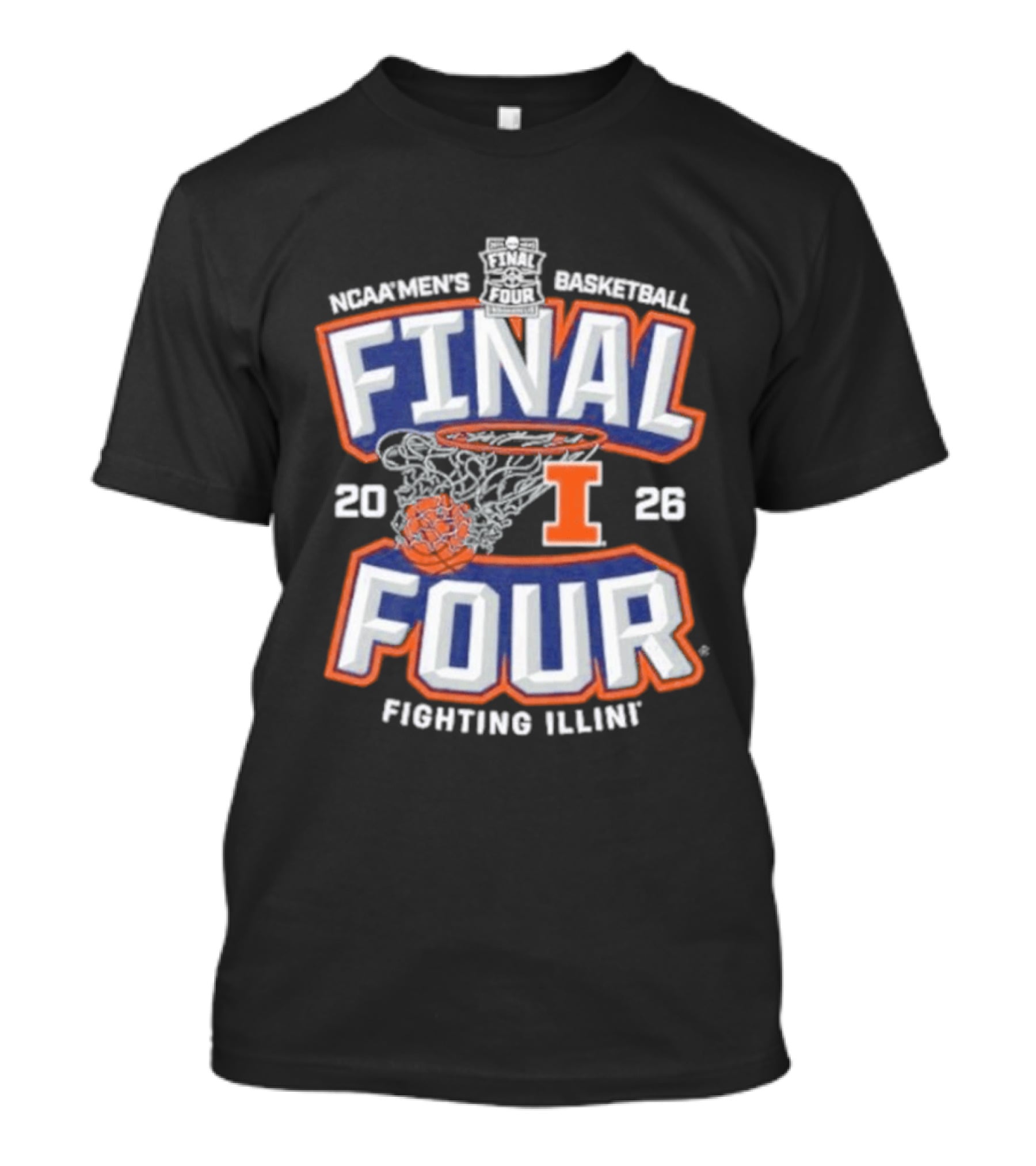 Illinois Basketball 2026 NCAA Final Four Fighting Illini T-Shirt