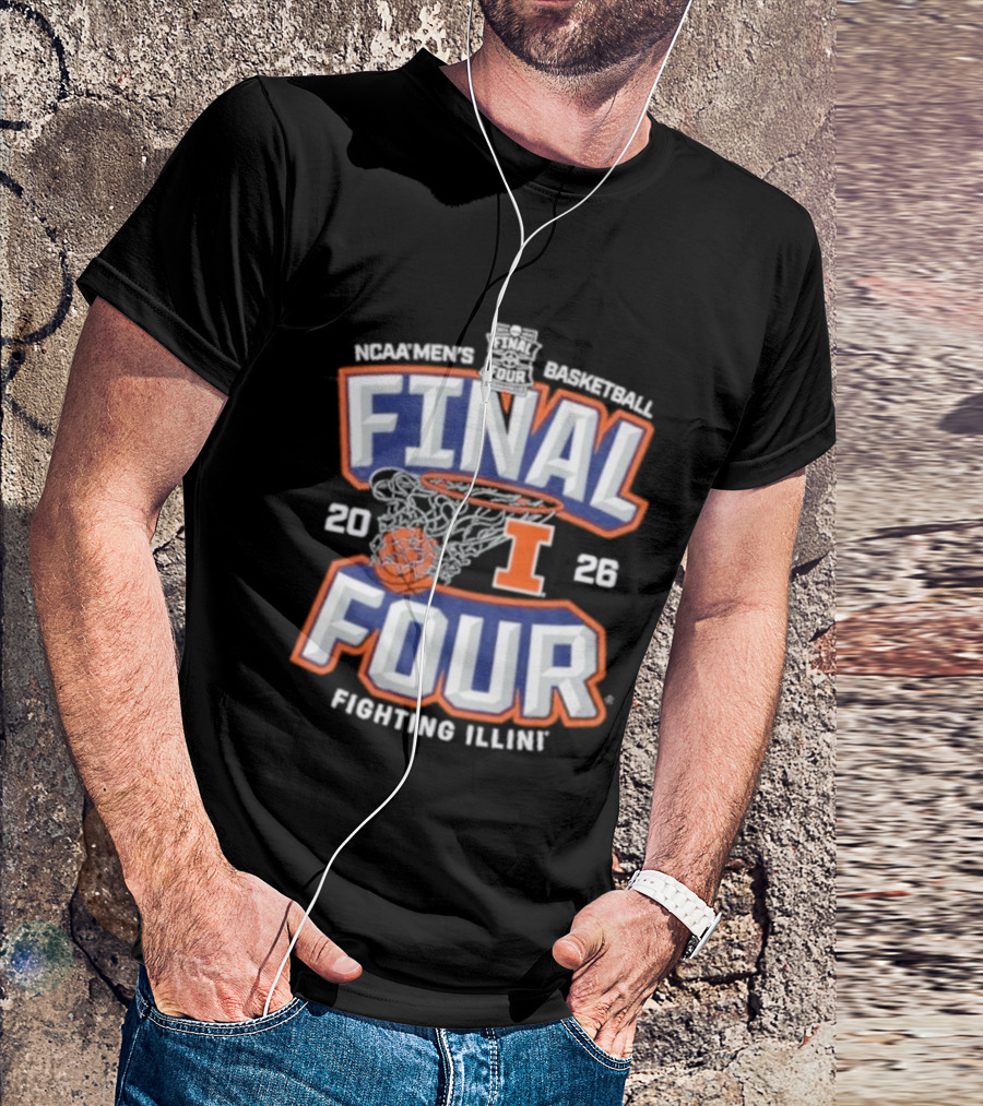 Illinois Basketball 2026 NCAA Final Four Fighting Illini T-Shirt