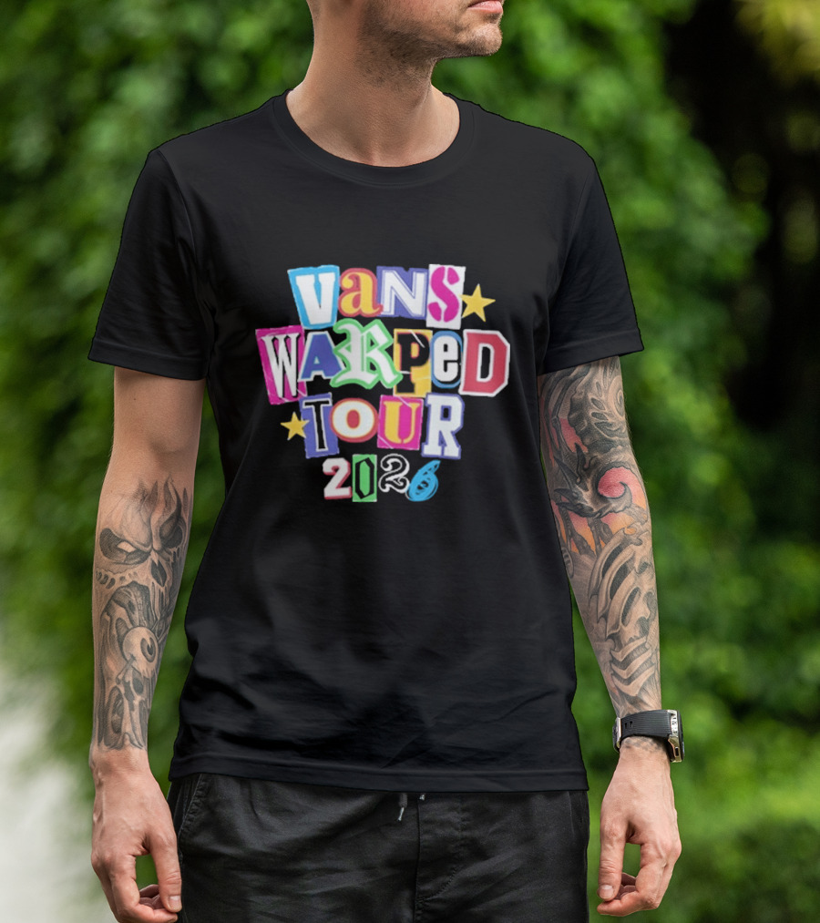Vans Warped Tour 2026 Colorful Retro Festival T-Shirt