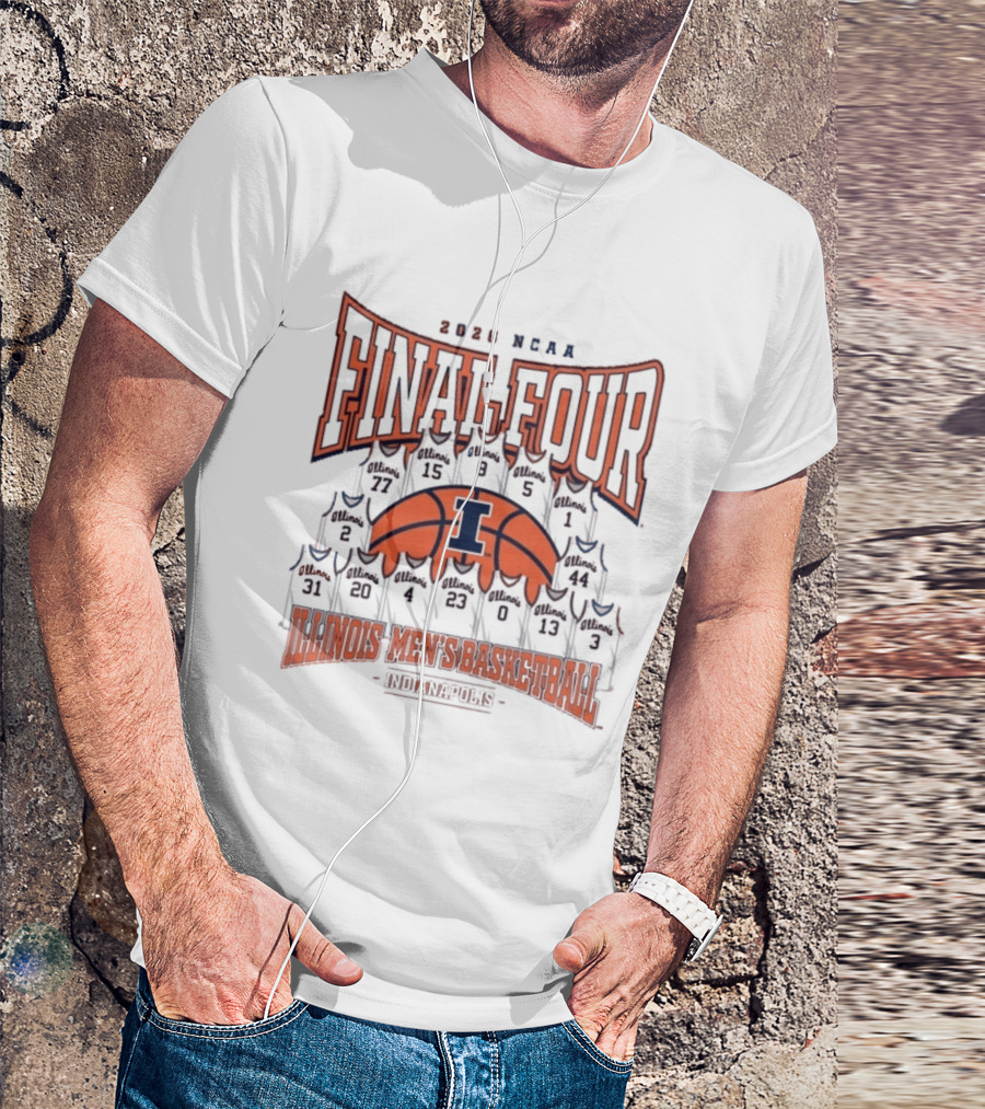 2026 NCAA Final Four Illinois Men's Basketball Indianapolis T-Shirt