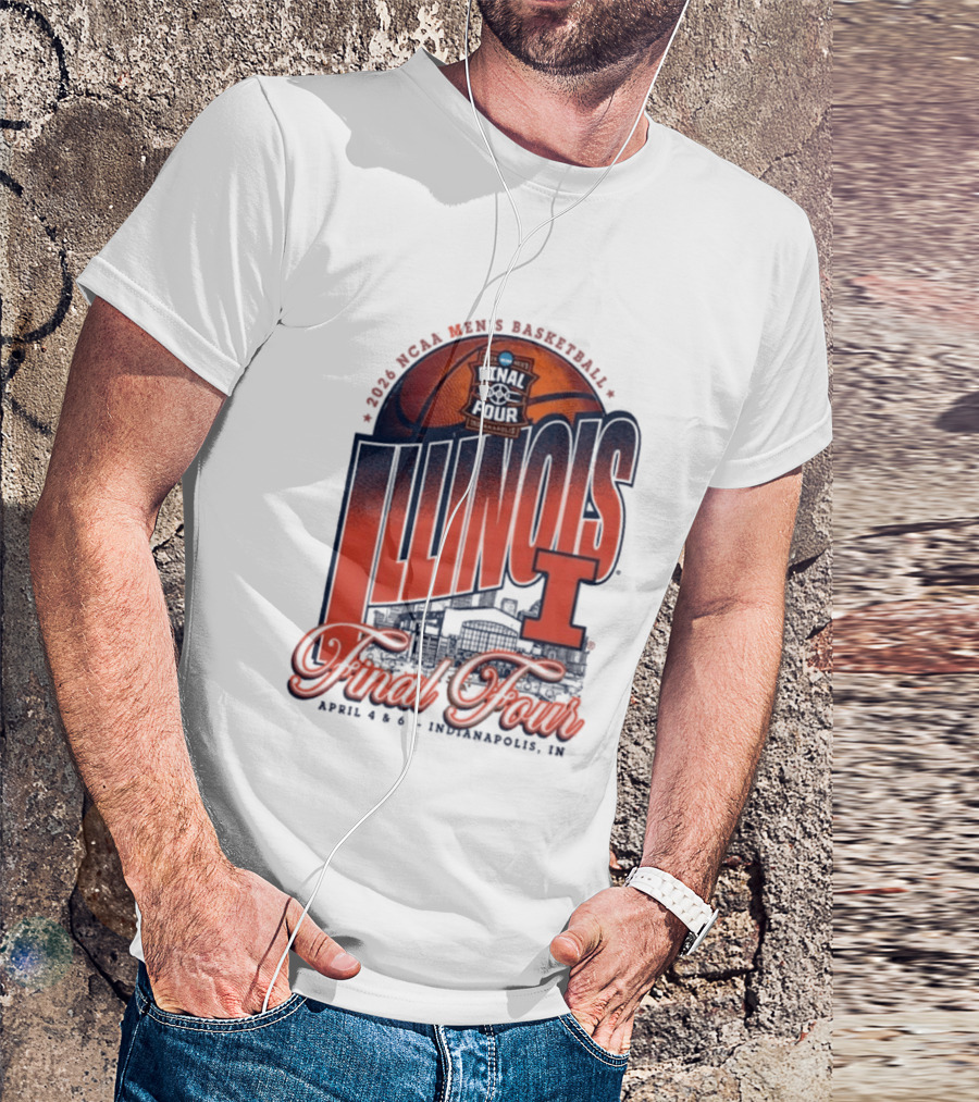 Illinois Men's Basketball 2026 NCAA Final Four Indianapolis April 4 6 T-Shirt