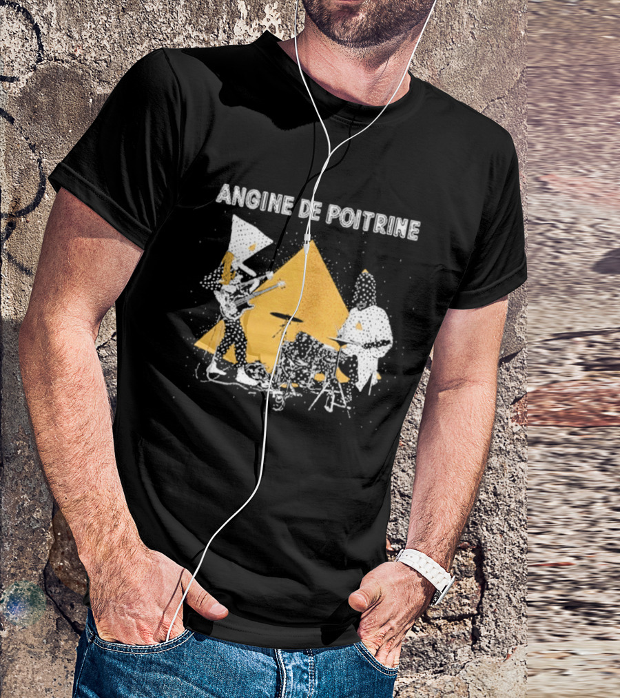 Angine De Poitrine Band Musical Performance With Triangle And Drums T-Shirt