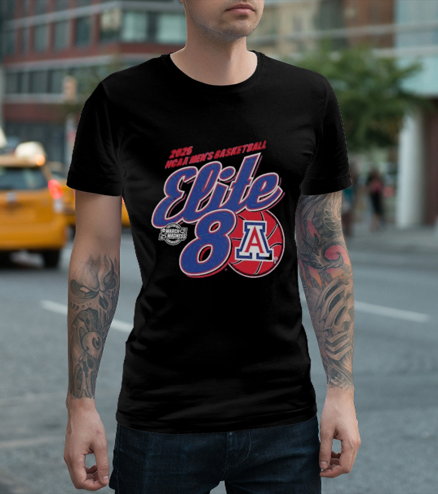 Arizona Wildcats 2026 NCAA Men's Basketball Elite 8 T-Shirt