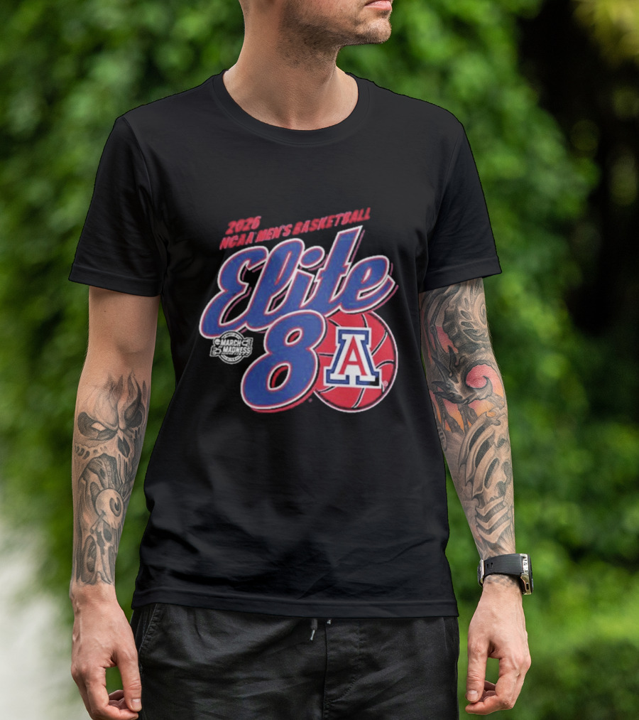 Arizona Wildcats 2026 NCAA Men's Basketball Elite 8 T-Shirt