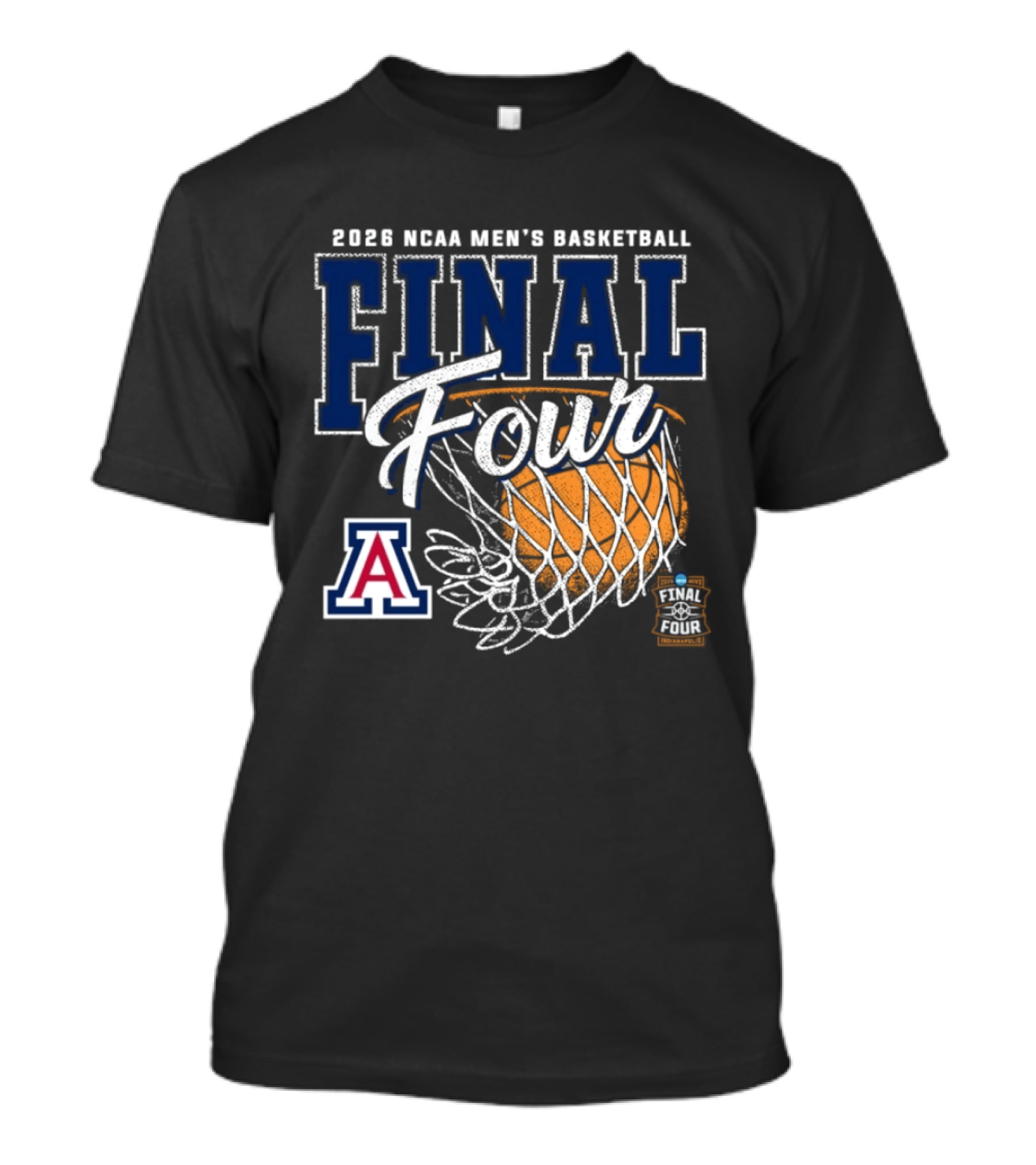 2026 NCAA Men's Basketball Final Four Arizona Wildcats Official Team Gear T-Shirt