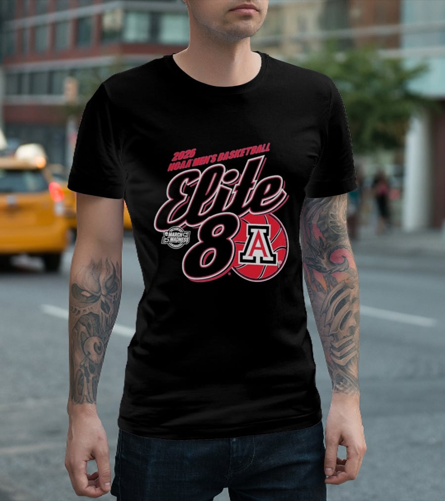 2026 NCAA Men's Basketball Elite 8 Arizona Wildcats T-Shirt