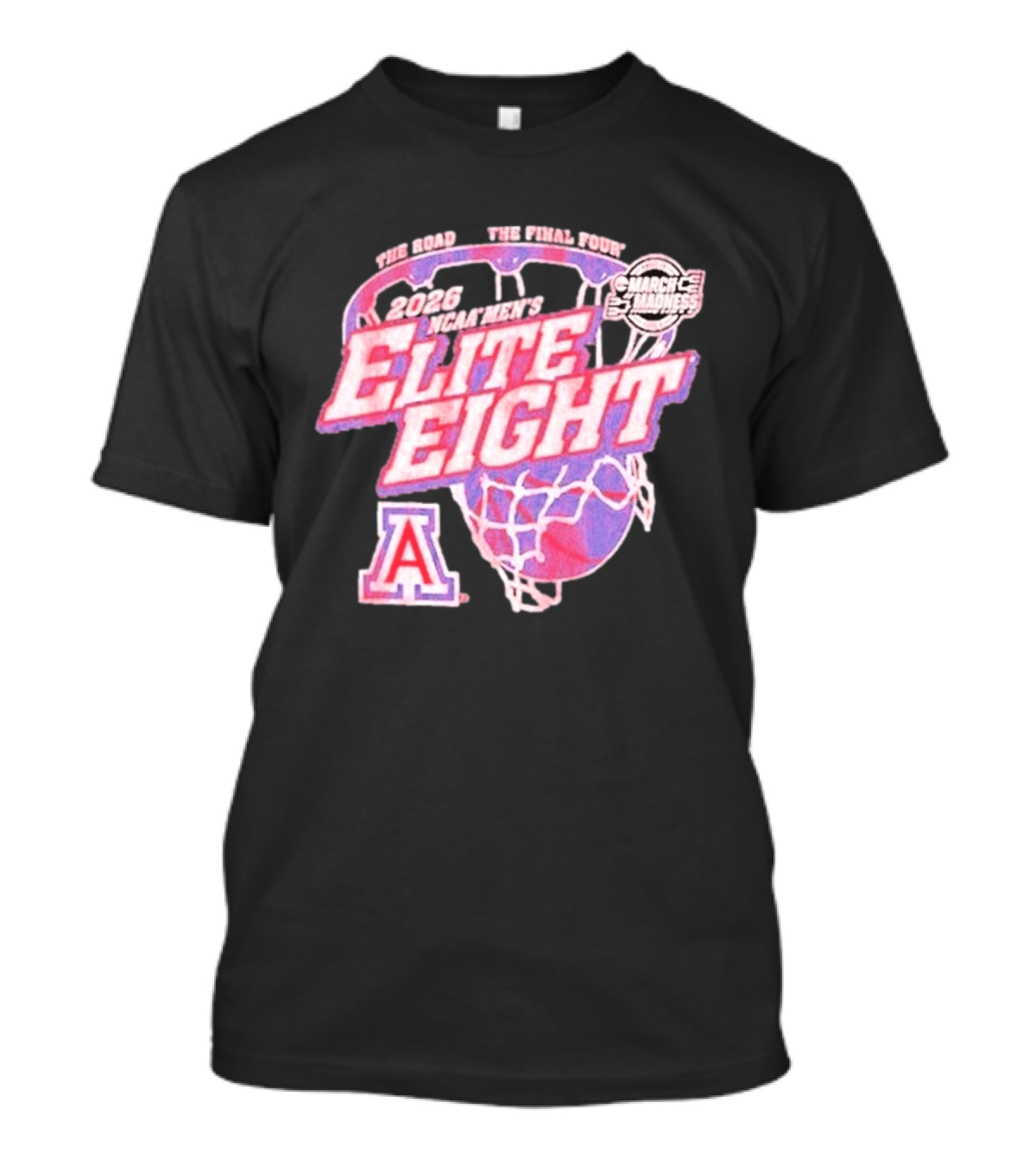 2026 NCAA Men's Elite Eight Arizona Wildcats March Madness Basketball Final Four T-Shirt