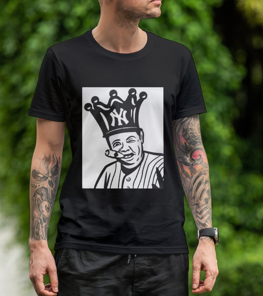Babe Ruth Cigar Crown NY Yankees Opening Day T-Shirt