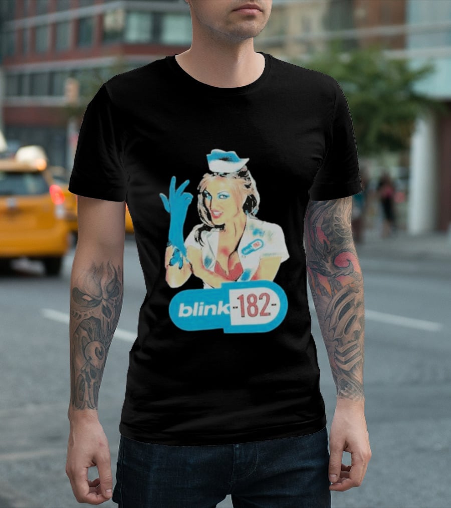 Blink 182 Enema Of The State Nurse Glove T-Shirt