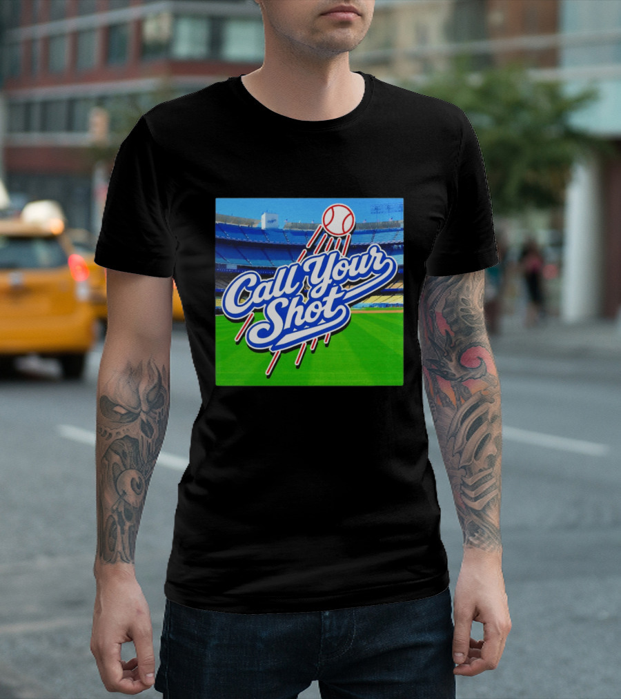 Call Your Shot Los Angeles Dodgers Stadium Baseball T-Shirt