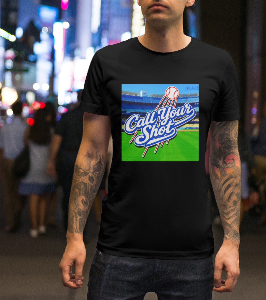 Call Your Shot Los Angeles Dodgers Stadium Baseball T-Shirt