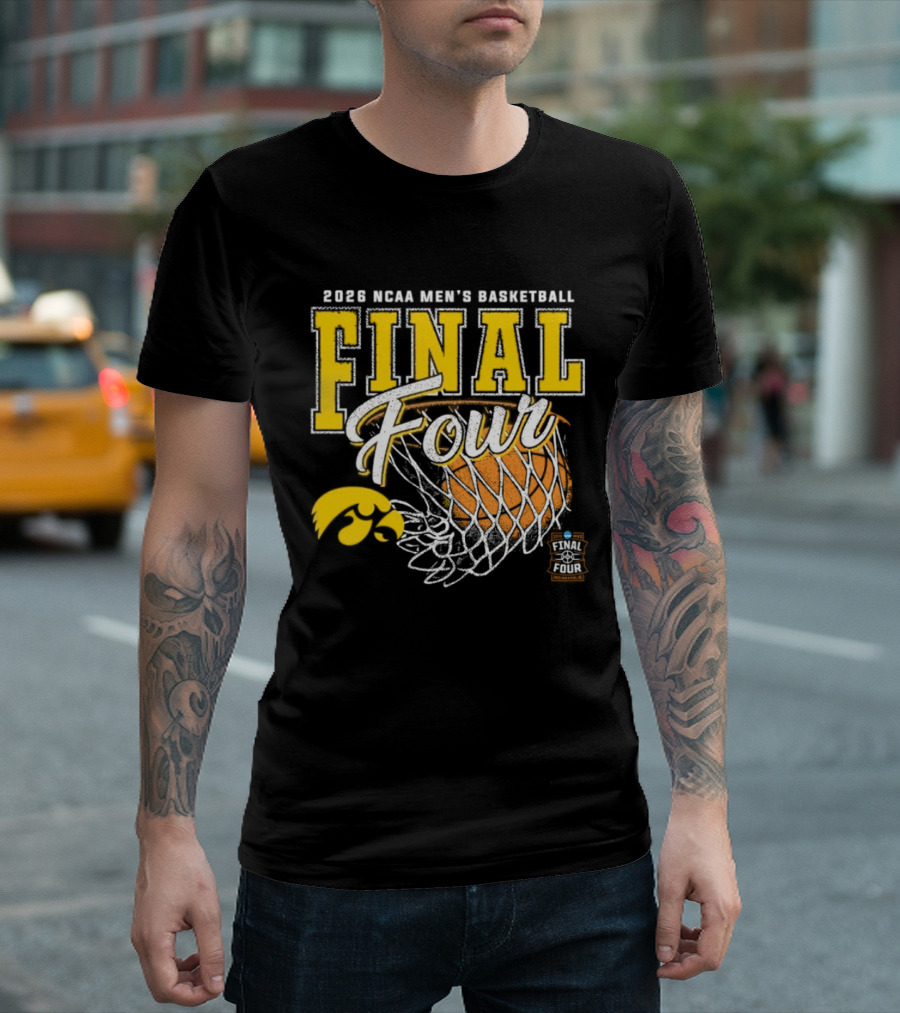 2026 NCAA Men's Basketball Final Four Iowa Hawkeyes Tournament T-Shirt