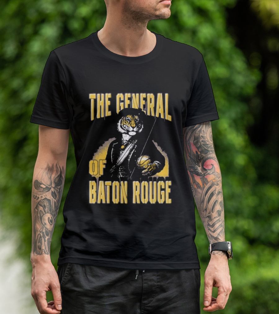 The General Of Baton Rouge Pocket Tiger Conductor Baton Rouge T-Shirt
