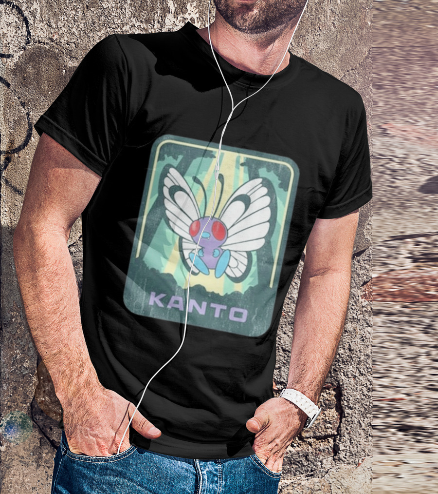 Kanto Explore Pokémon Butterfly Woods Adventure T-Shirt