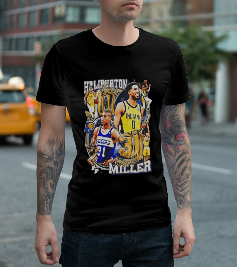 Haliburton Tyrese 0 Indiana Pacers Reggie Miller 31 T-Shirt