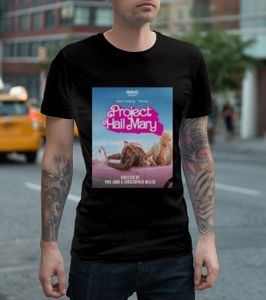 Ryan Gosling Rocky Project Hail Mary Barbie Movie Mashup Directed By Phil Lord Christopher Miller T-Shirt