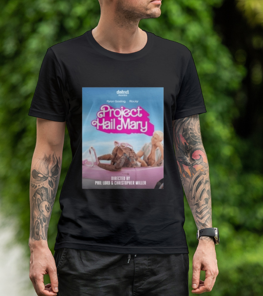 Ryan Gosling Rocky Project Hail Mary Barbie Movie Mashup Directed By Phil Lord Christopher Miller T-Shirt