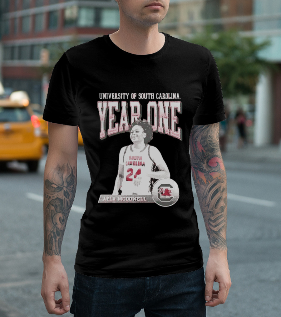 University Of South Carolina Year One Ayla McDowell South Carolina Gamecocks T-Shirt