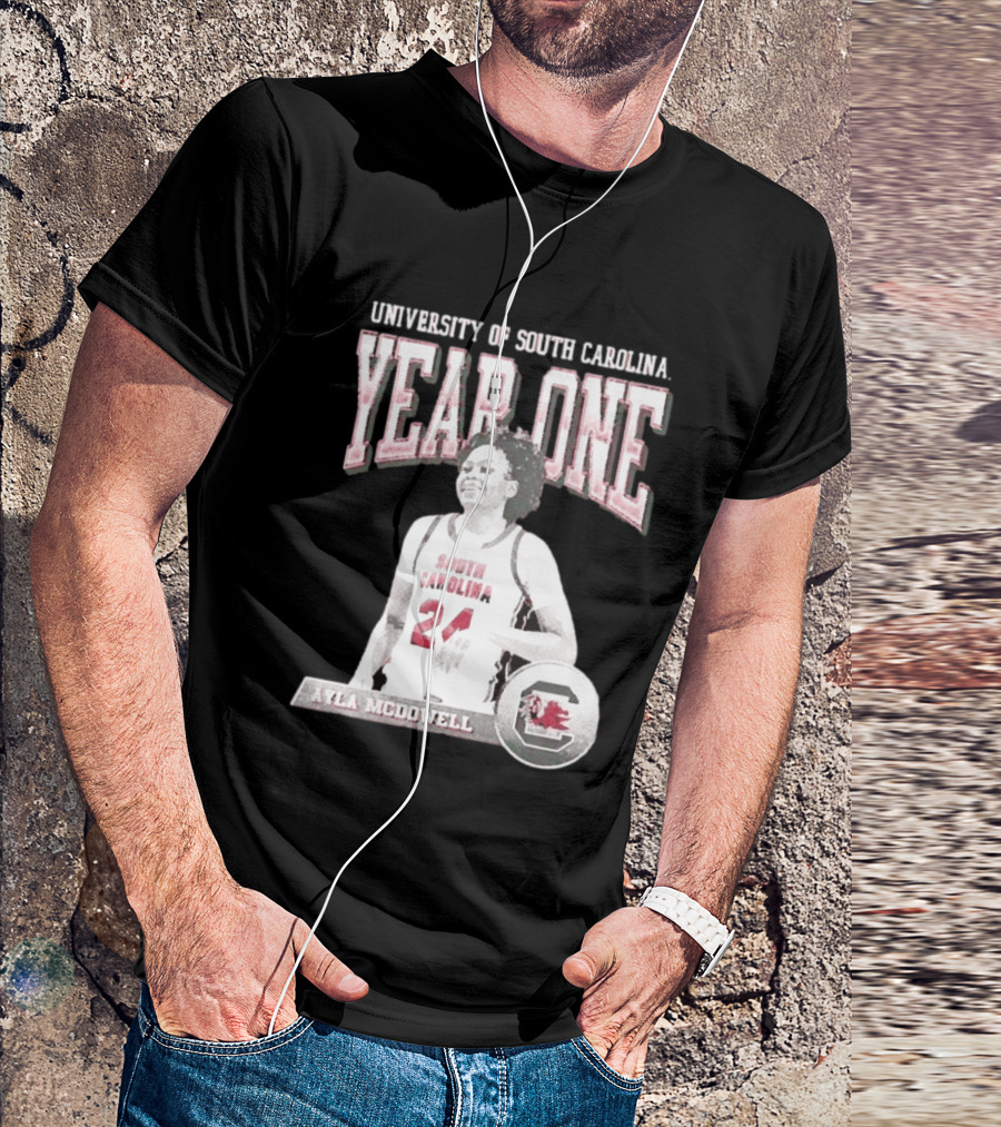 University Of South Carolina Year One Ayla McDowell South Carolina Gamecocks T-Shirt