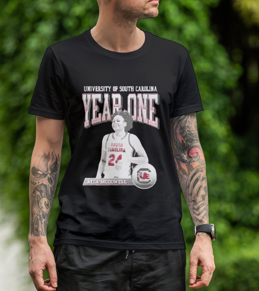 University Of South Carolina Year One Ayla McDowell South Carolina Gamecocks T-Shirt