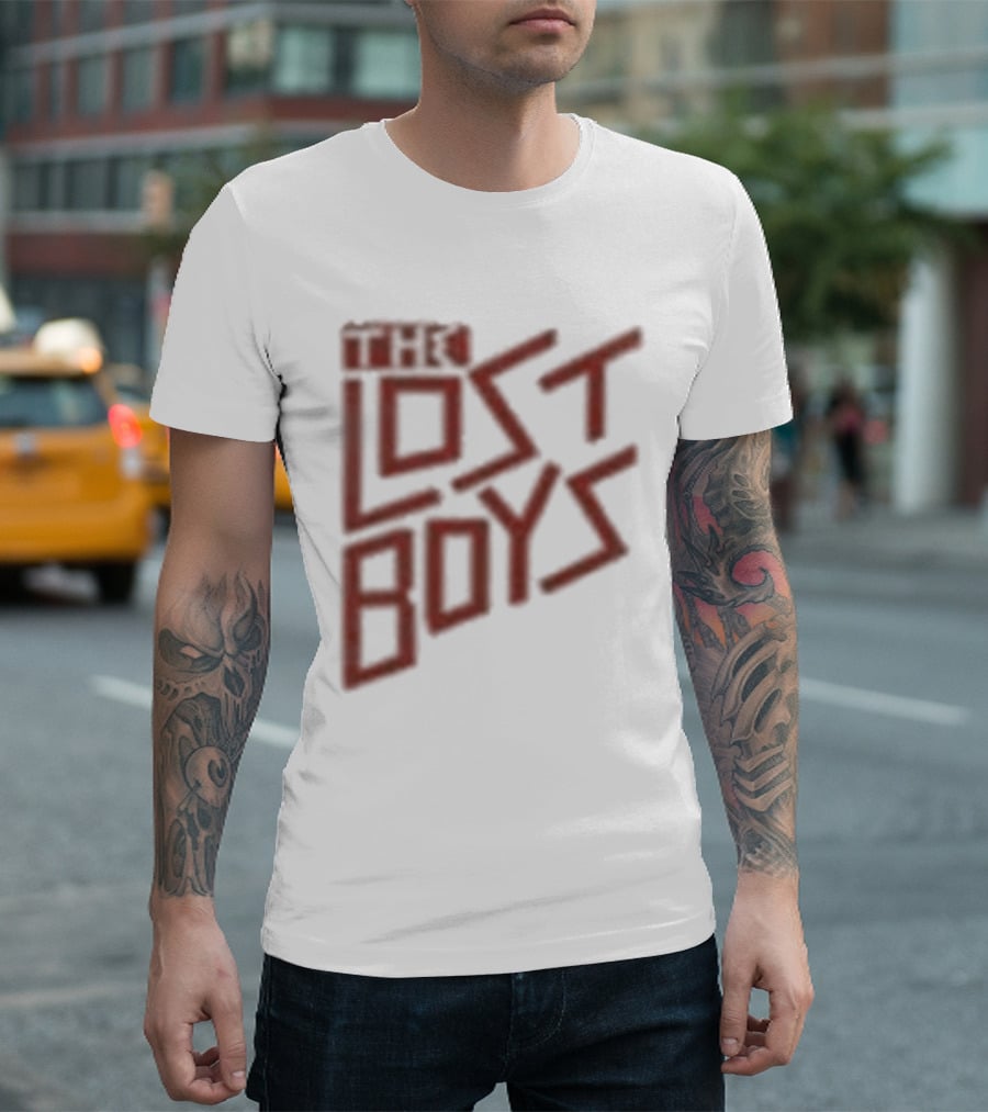 The Lost Boys Concert Crop Top 80s Retro Font T-Shirt