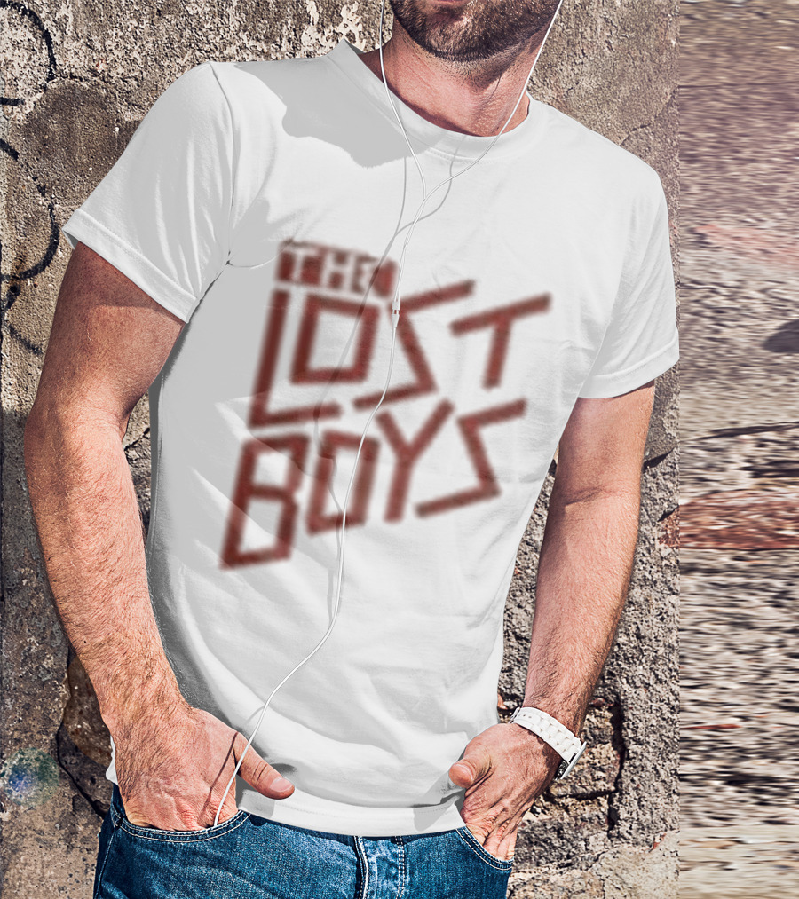 The Lost Boys Concert Crop Top 80s Retro Font T-Shirt