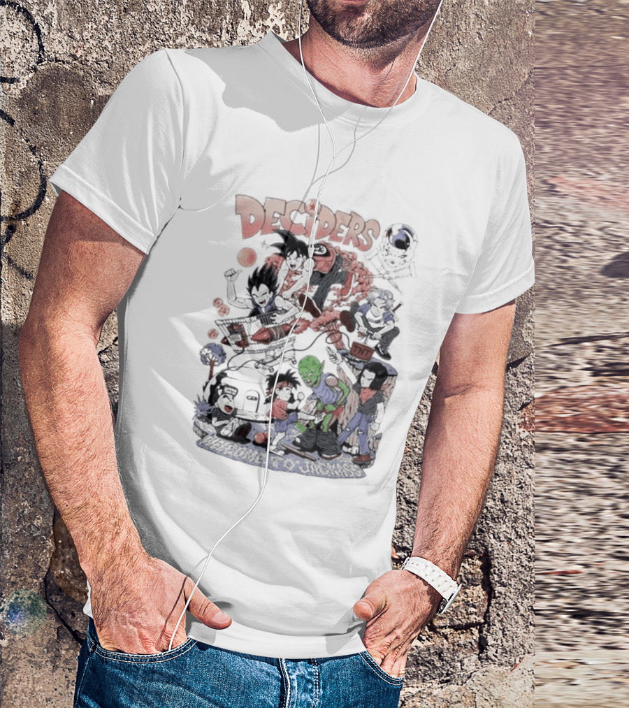 Deciders Dragon Ball X Jackass Fusion With Iconic Characters T-Shirt