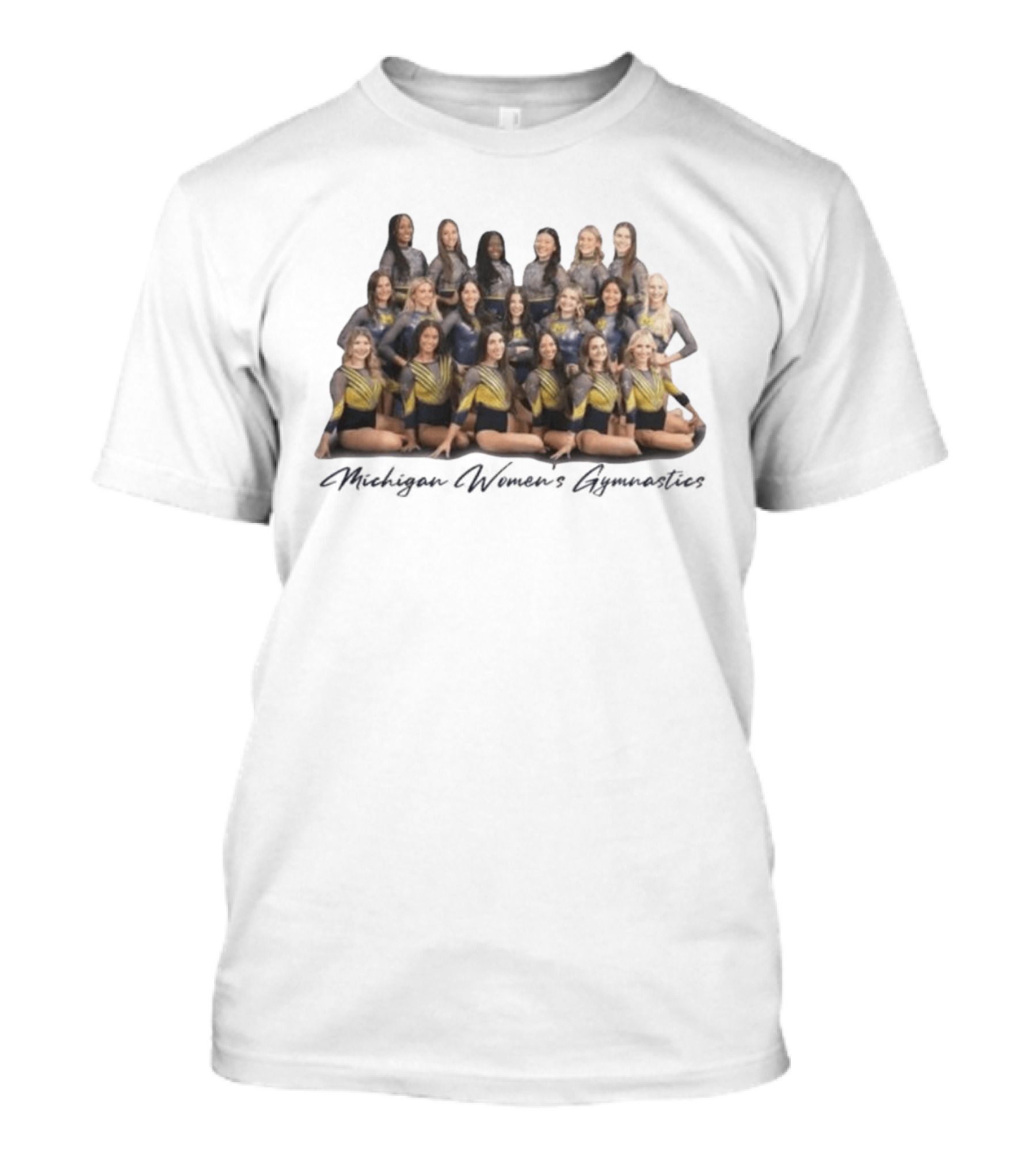 Michigan Wolverines Gymnastics Team 2023 50th Anniversary T-Shirt