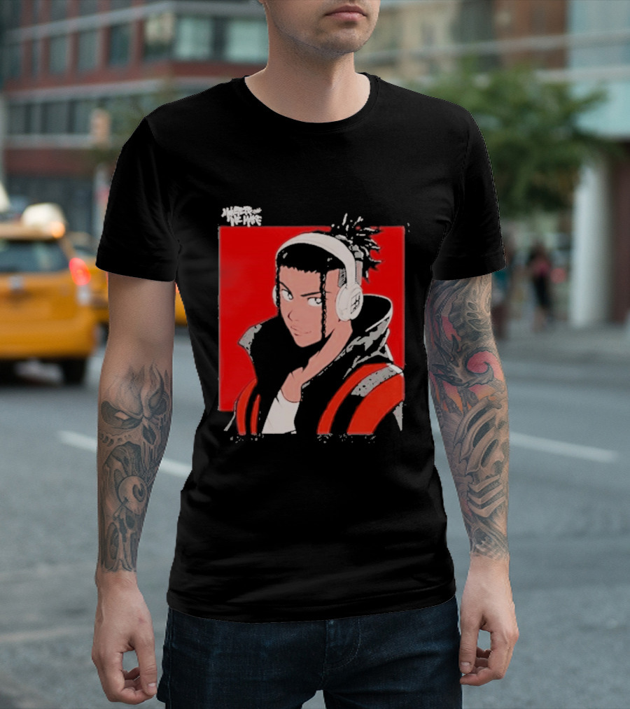 Monsters We Make Jabari Booker Headphones Red Jacket T-Shirt