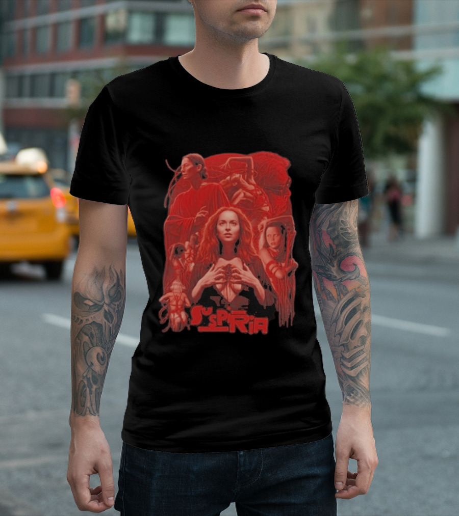 Suspiria 2018 Horror Movie Red Aesthetic Cast Collage T-Shirt